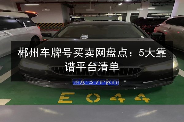 郴州车牌号买卖网盘点：5大靠谱平台清单 第2张