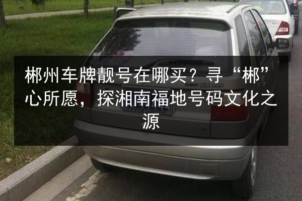 郴州车牌靓号在哪买？寻“郴”心所愿，探湘南福地号码文化之源 第3张
