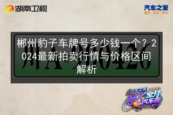 郴州豹子车牌号多少钱一个？2024最新拍卖行情与价格区间解析