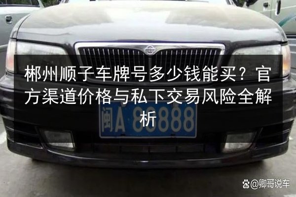 郴州顺子车牌号多少钱能买?官方渠道价格与私下交易风险全解析 第2张 郴州顺子车牌号多少钱能买?官方渠道价格与私下交易风险全解析 第2张