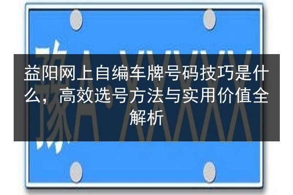 益阳网上自编车牌号码技巧是什么,高效选号方法与实用价值全解析 第2张 益阳网上自编车牌号码技巧是什么,高效选号方法与实用价值全解析 第2张