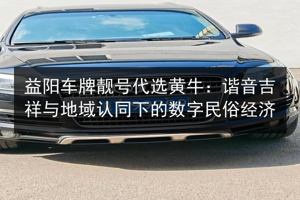 益阳车牌靓号代选黄牛：谐音吉祥与地域认同下的数字民俗经济