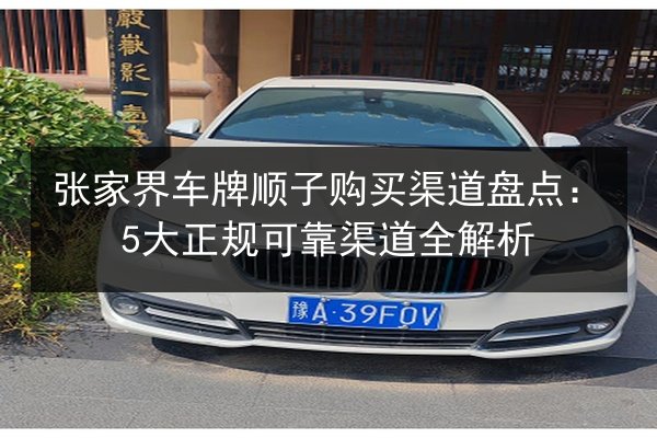 张家界车牌顺子购买渠道盘点:5大正规可靠渠道全解析 第1张 张家界车牌顺子购买渠道盘点:5大正规可靠渠道全解析 第1张