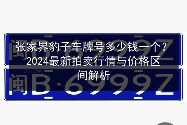 张家界豹子车牌号多少钱一个?2024最新拍卖行情与价格区间解析 第2张 张家界豹子车牌号多少钱一个?2024最新拍卖行情与价格区间解析 第2张