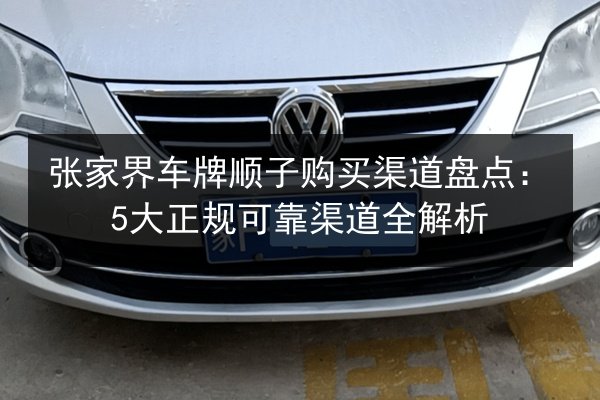 张家界车牌顺子购买渠道盘点:5大正规可靠渠道全解析 第3张 张家界车牌顺子购买渠道盘点:5大正规可靠渠道全解析 第3张