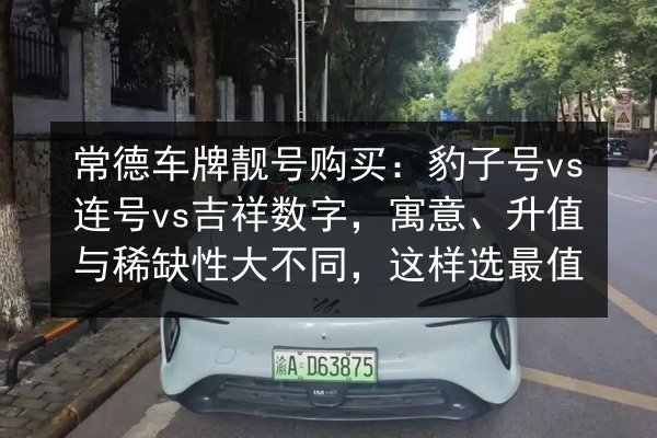 常德车牌靓号购买:豹子号vs连号vs吉祥数字,寓意、升值与稀缺性大不同,这样选最值 第2张 常德车牌靓号购买:豹子号vs连号vs吉祥数字,寓意、升值与稀缺性大不同,这样选最值 第2张