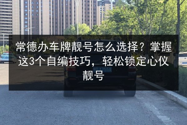 常德办车牌靓号怎么选择？掌握这3个自编技巧，轻松锁定心仪靓号 第2张