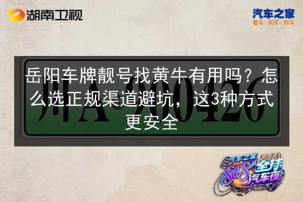 岳阳车牌靓号找黄牛有用吗？怎么选正规渠道避坑，这3种方式更安全 第3张