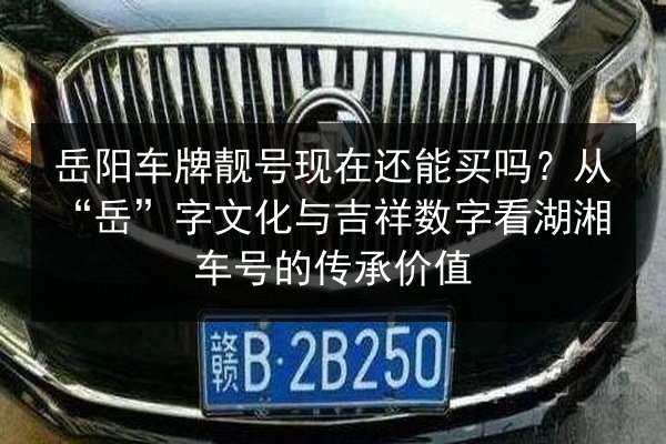 岳阳车牌靓号现在还能买吗？从“岳”字文化与吉祥数字看湖湘车号的传承价值 第3张