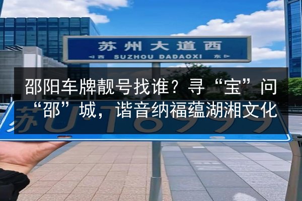 邵阳车牌靓号找谁？寻“宝”问“邵”城，谐音纳福蕴湖湘文化 第2张