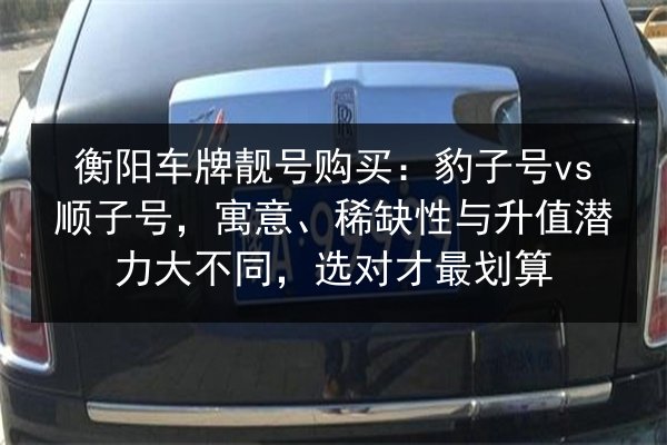 衡阳车牌靓号购买:豹子号vs顺子号,寓意、稀缺性与升值潜力大不同,选对才最划算 第2张 衡阳车牌靓号购买:豹子号vs顺子号,寓意、稀缺性与升值潜力大不同,选对才最划算 第2张