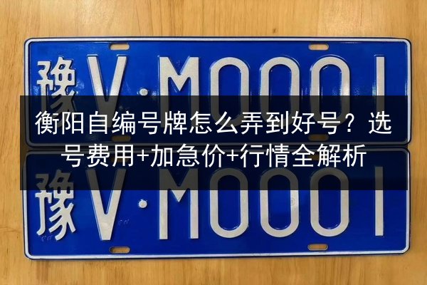 衡阳自编号牌怎么弄到好号?选号费用+加急价+行情全解析 第3张 衡阳自编号牌怎么弄到好号?选号费用+加急价+行情全解析 第3张