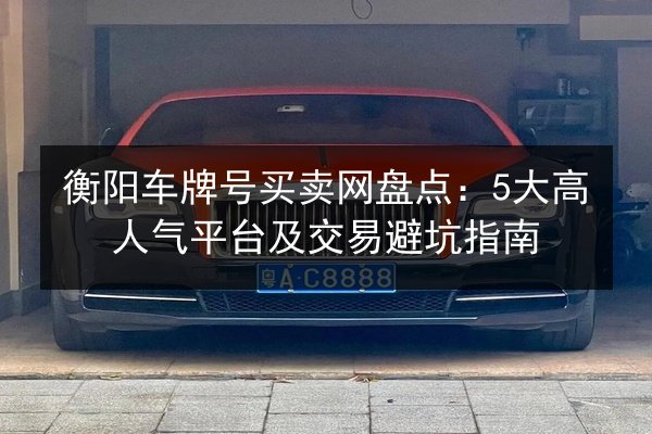 衡阳车牌号买卖网盘点:5大高人气平台及交易避坑指南 第3张 衡阳车牌号买卖网盘点:5大高人气平台及交易避坑指南 第3张
