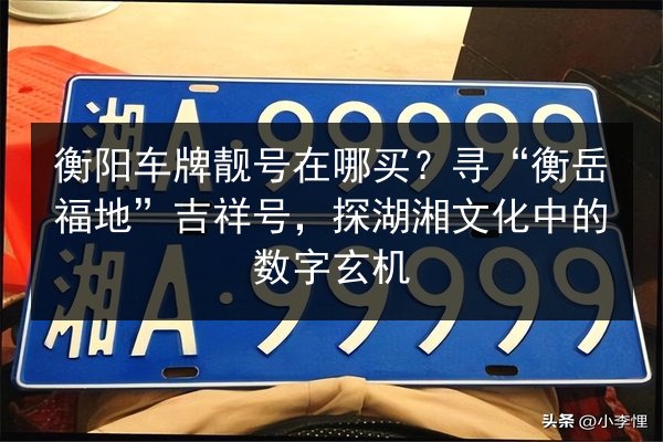 衡阳车牌靓号在哪买？寻“衡岳福地”吉祥号，探湖湘文化中的数字玄机 第2张