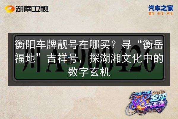 衡阳车牌靓号在哪买？寻“衡岳福地”吉祥号，探湖湘文化中的数字玄机 第3张