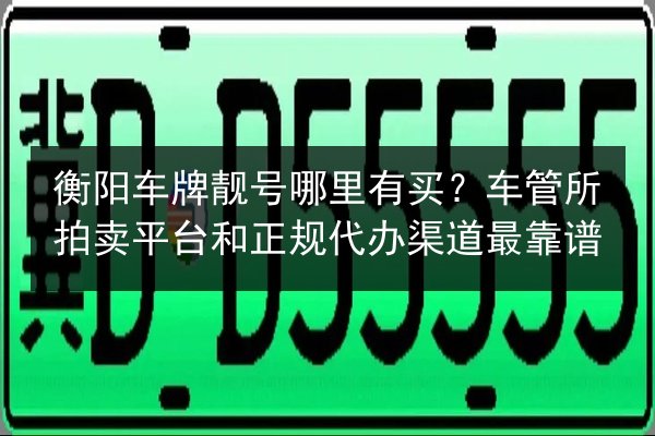 衡阳车牌靓号哪里有买?车管所拍卖平台和正规代办渠道最靠谱 第3张 衡阳车牌靓号哪里有买?车管所拍卖平台和正规代办渠道最靠谱 第3张