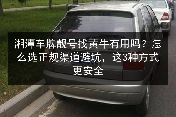 湘潭车牌靓号找黄牛有用吗？怎么选正规渠道避坑，这3种方式更安全