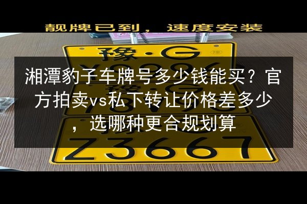 湘潭豹子车牌号多少钱能买?官方拍卖vs私下转让价格差多少,选哪种更合规划算 第2张 湘潭豹子车牌号多少钱能买?官方拍卖vs私下转让价格差多少,选哪种更合规划算 第2张