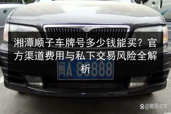 湘潭顺子车牌号多少钱能买?官方渠道费用与私下交易风险全解析 第2张 湘潭顺子车牌号多少钱能买?官方渠道费用与私下交易风险全解析 第2张