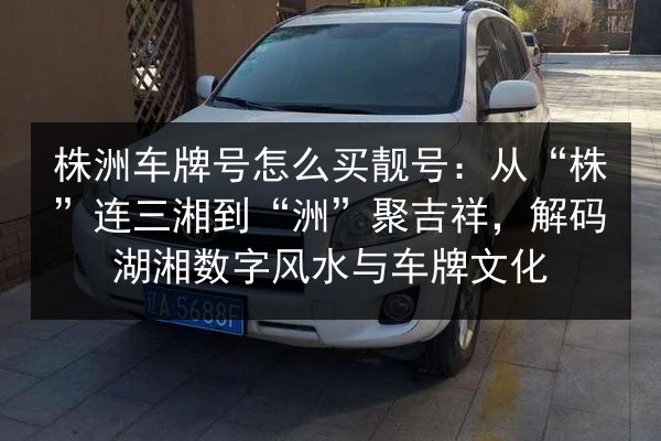 株洲车牌号怎么买靓号:从“株”连三湘到“洲”聚吉祥,解码湖湘数字风水与车牌文化 第2张 株洲车牌号怎么买靓号:从“株”连三湘到“洲”聚吉祥,解码湖湘数字风水与车牌文化 第2张