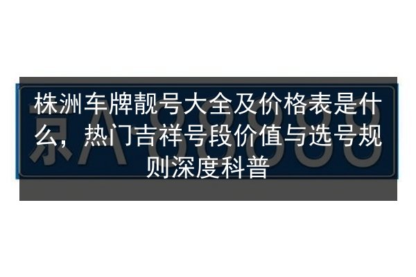 株洲车牌靓号大全及价格表是什么,热门吉祥号段价值与选号规则深度科普 第3张 株洲车牌靓号大全及价格表是什么,热门吉祥号段价值与选号规则深度科普 第3张