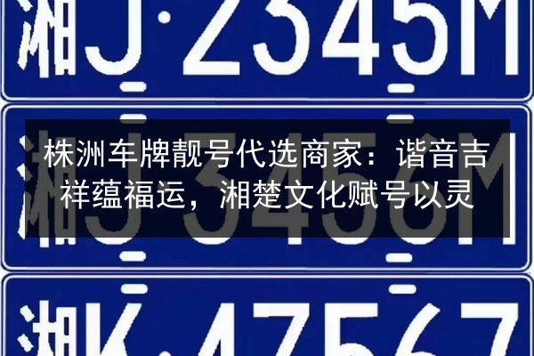 株洲车牌靓号代选商家:谐音吉祥蕴福运,湘楚文化赋号以灵 第2张 株洲车牌靓号代选商家:谐音吉祥蕴福运,湘楚文化赋号以灵 第2张