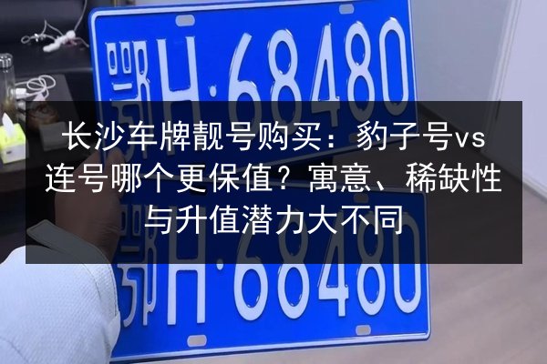 长沙车牌靓号购买：豹子号vs连号哪个更保值？寓意、稀缺性与升值潜力大不同 第3张