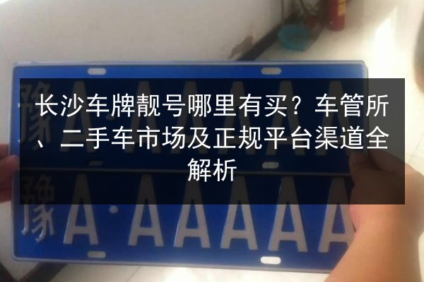 长沙车牌靓号哪里有买？车管所、二手车市场及正规平台渠道全解析 第2张