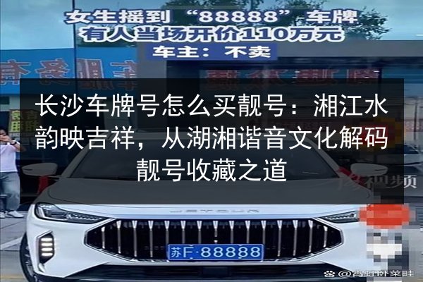 长沙车牌号怎么买靓号:湘江水韵映吉祥,从湖湘谐音文化解码靓号收藏之道 第2张 长沙车牌号怎么买靓号:湘江水韵映吉祥,从湖湘谐音文化解码靓号收藏之道 第2张