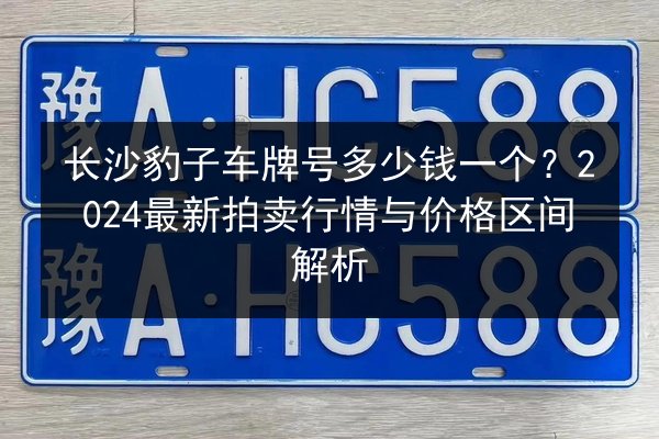 长沙豹子车牌号多少钱一个？2024最新拍卖行情与价格区间解析 第2张