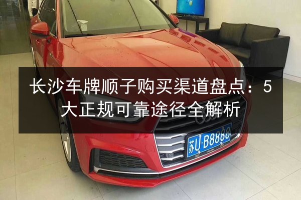 长沙车牌顺子购买渠道盘点：5大正规可靠途径全解析 第1张