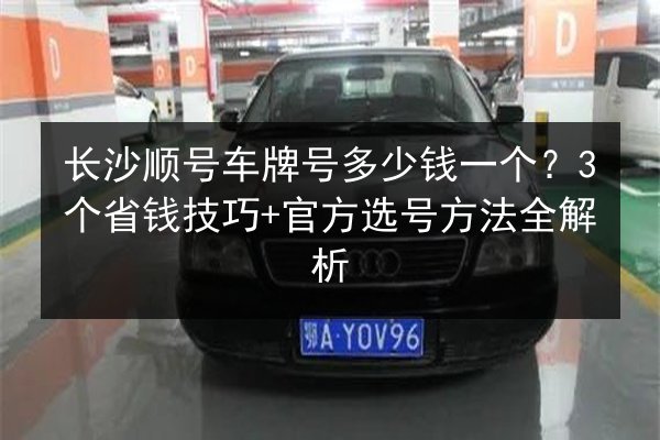 长沙顺号车牌号多少钱一个？3个省钱技巧+官方选号方法全解析 第3张