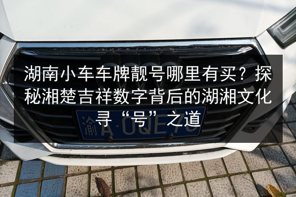 湖南小车车牌靓号哪里有买?探秘湘楚吉祥数字背后的湖湘文化寻“号”之道 第2张 湖南小车车牌靓号哪里有买?探秘湘楚吉祥数字背后的湖湘文化寻“号”之道 第2张