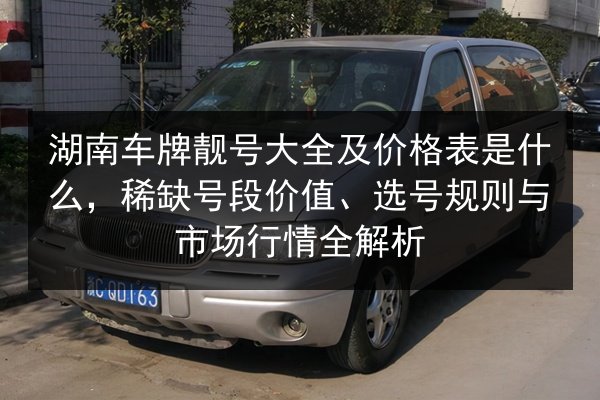湖南车牌靓号大全及价格表是什么，稀缺号段价值、选号规则与市场行情全解析 第2张