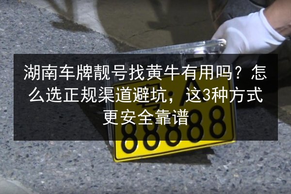 湖南车牌靓号找黄牛有用吗？怎么选正规渠道避坑，这3种方式更安全靠谱 第3张