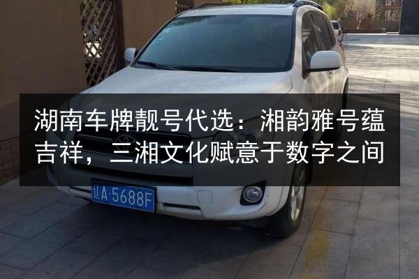 湖南车牌靓号代选:湘韵雅号蕴吉祥,三湘文化赋意于数字之间 第2张 湖南车牌靓号代选:湘韵雅号蕴吉祥,三湘文化赋意于数字之间 第2张