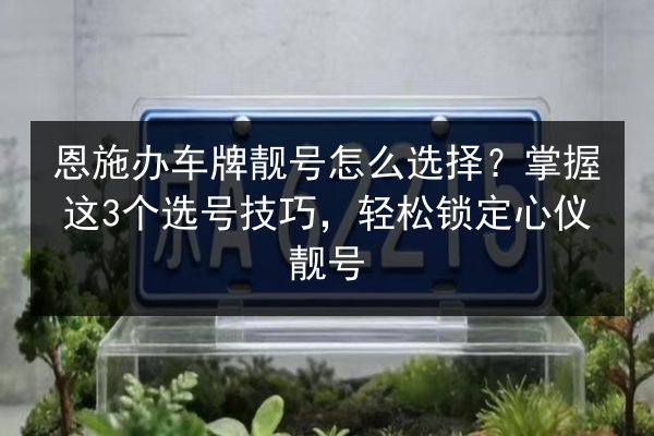 恩施办车牌靓号怎么选择?掌握这3个选号技巧,轻松锁定心仪靓号 第3张 恩施办车牌靓号怎么选择?掌握这3个选号技巧,轻松锁定心仪靓号 第3张