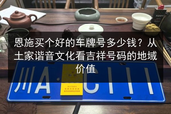 恩施买个好的车牌号多少钱？从土家谐音文化看吉祥号码的地域价值