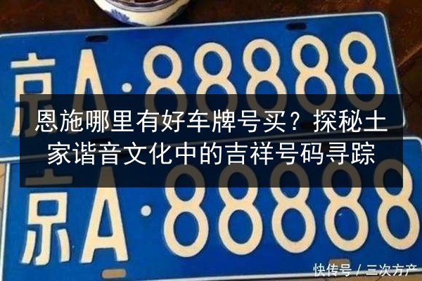 恩施哪里有好车牌号买？探秘土家谐音文化中的吉祥号码寻踪 第2张