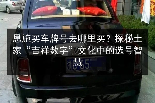 恩施买车牌号去哪里买？探秘土家“吉祥数字”文化中的选号智慧