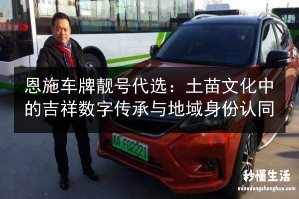 恩施车牌靓号代选：土苗文化中的吉祥数字传承与地域身份认同 第3张