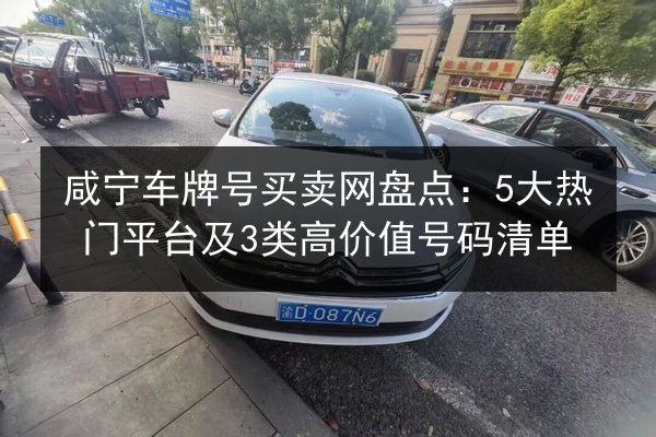 咸宁车牌号买卖网盘点：5大热门平台及3类高价值号码清单 第2张