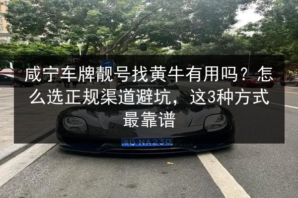 咸宁车牌靓号找黄牛有用吗?怎么选正规渠道避坑,这3种方式最靠谱 第2张 咸宁车牌靓号找黄牛有用吗?怎么选正规渠道避坑,这3种方式最靠谱 第2张