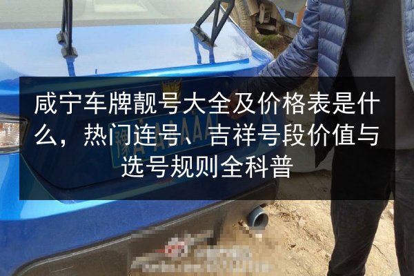 咸宁车牌靓号大全及价格表是什么，热门连号、吉祥号段价值与选号规则全科普 第2张