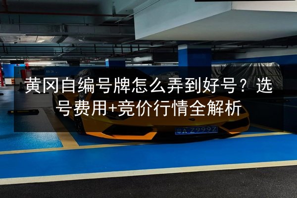 黄冈自编号牌怎么弄到好号?选号费用+竞价行情全解析 第2张 黄冈自编号牌怎么弄到好号?选号费用+竞价行情全解析 第2张