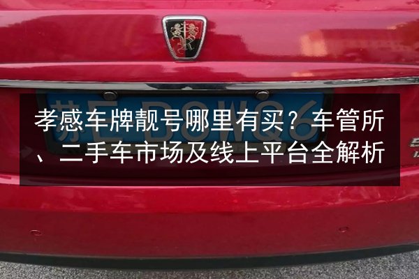 孝感车牌靓号哪里有买?车管所、二手车市场及线上平台全解析 第2张 孝感车牌靓号哪里有买?车管所、二手车市场及线上平台全解析 第2张