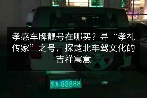 孝感车牌靓号在哪买?寻“孝礼传家”之号,探楚北车驾文化的吉祥寓意 第2张 孝感车牌靓号在哪买?寻“孝礼传家”之号,探楚北车驾文化的吉祥寓意 第2张