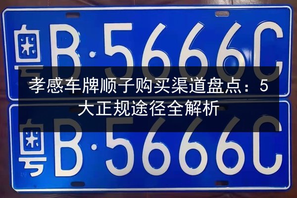 孝感车牌顺子购买渠道盘点:5大正规途径全解析 第1张 孝感车牌顺子购买渠道盘点:5大正规途径全解析 第1张