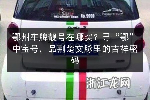 鄂州车牌靓号在哪买？寻“鄂”中宝号，品荆楚文脉里的吉祥密码 第2张