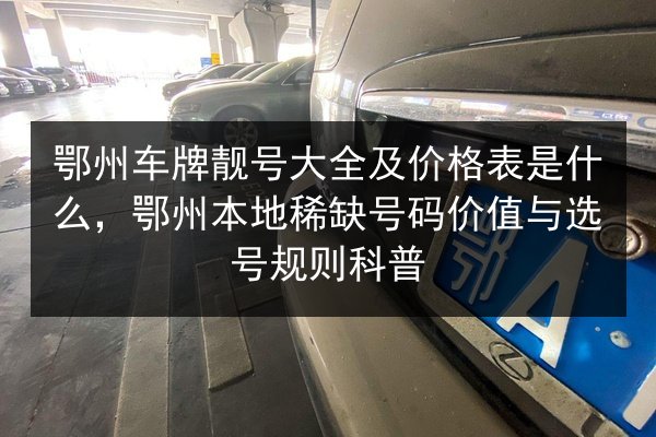 鄂州车牌靓号大全及价格表是什么,鄂州本地稀缺号码价值与选号规则科普 第2张 鄂州车牌靓号大全及价格表是什么,鄂州本地稀缺号码价值与选号规则科普 第2张